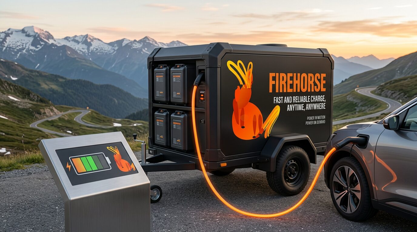 FireHorse off-grid field unit at a mountain roadside